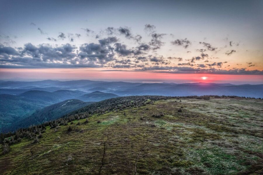 Zdobywanie szczytu Śnieżnika